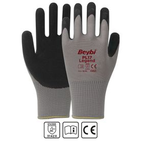 Beybi PL-17 Legend Polyester Örme Lateks Eldiven