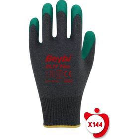 Beybi PL17 Flex Yeşil 10 Beden 144 Çift Likralı İpten Örme Lateks İş Eldiven