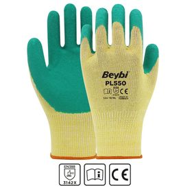 Beybi PL550 Polyester Örme Lateks Eldiven