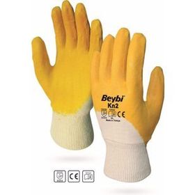 Beybi PMK KN2 EN388 10 Beden 12'li Paket Pamuk Nitril Eldiven