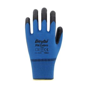 Beybi Pn Zebra 12 Çift Mavi Nitril İş Eldiveni