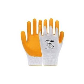Beybi PN3 Beyaz Sarı No:10 Poly Eldiven