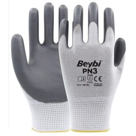 Beybi PN3 Gri Nitril Eldiven