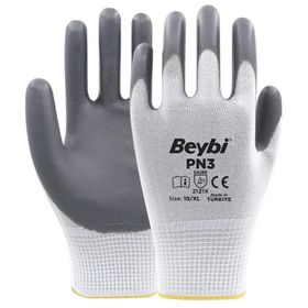 Beybi PN3 Gri Nitril Eldiven