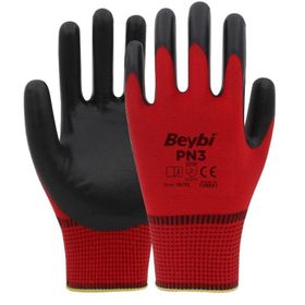 Beybi PN3 No:10 Nitril Kırmızı İş Eldiveni