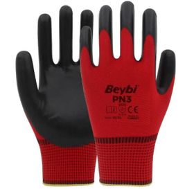 Beybi PN3 No:9 Nitril Kırmızı İş Eldiveni
