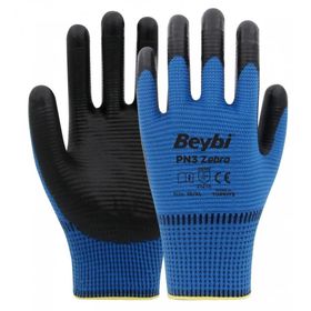 Beybi PN3 Polyester Örme Nitril Eldiven