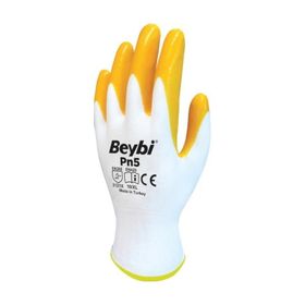 Beybi PN5 10 Beden 60 Çift Nitril Sarı İş Eldiveni