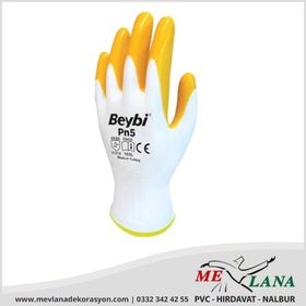 Beybi Pn5 Sarı Nitril Eldiven