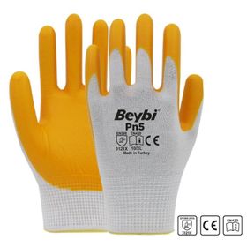 Beybi Pn5 Sarı Nitril Eldiven