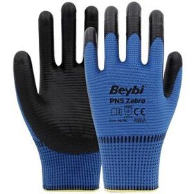 Beybi PN5 Zebra Mavi İş Eldiveni 9 Beden 288 Çift