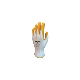 Beybi Pn7 10 Sarı Beyaz Nitril İş Eldiveni
