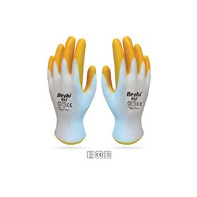 Beybi PN7 No:10 Sarı Nitril İnşaat Eldiveni