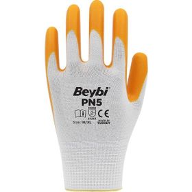 Beybi Pn7 Polyester Örme Nitril İş Eldiven