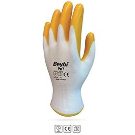 Beybi PN7 Polyester Örme NO:9 Koli Nitril Eldiven