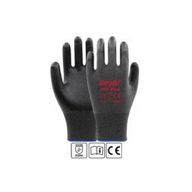 Beybi PN7 Siyah Polyester Nitril Eldiven