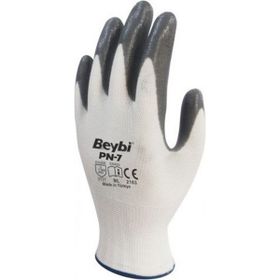 Beybi PN72 Gri Nitril Kaplama İş Eldiveni