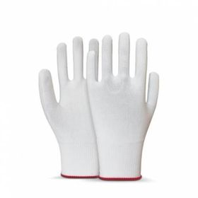 Beybi Polyester Örgülü Beyaz 10 Beden Kasiyer Eldiveni