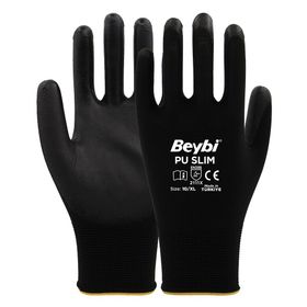 Beybi PU SLIM No:8 Koli Poliüretan Kaplı Polyester Örme Eldiven