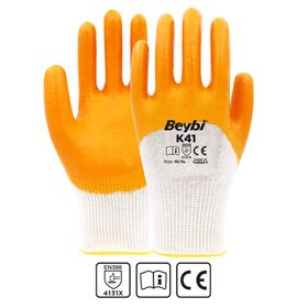 Beybi PU SLIM No:9 Çift Poliüretan Kaplı Polyester Örme Eldiven