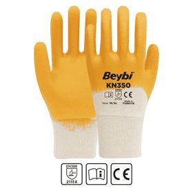 Beybi PU SLIM No:9 Çift Poliüretan Kaplı Polyester Örme Eldiven