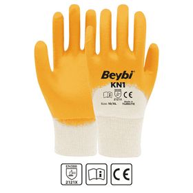 Beybi PU SLIM No:9 Çift Poliüretan Kaplı Polyester Örme Eldiven