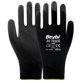 Beybi Pu Touch No 10 100 Çift Poliüretan Kaplı Polyester Örme Eldiven