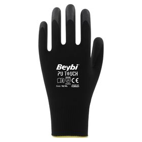 Beybi Pu Touch No:9 1 Çift Poliüretan Polyester İş Eldiveni