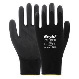 Beybi Pu Touch No:9 1 Çift Poliüretan Polyester İş Eldiveni