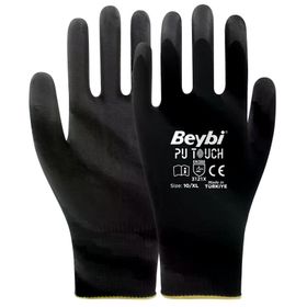 Beybi Pu Touch No:9 1 Çift Poliüretan Polyester İş Eldiveni