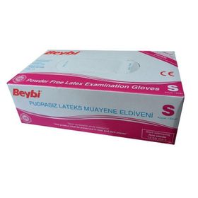 Beybi Pudrasız Lateks Small 100'lü Paket Muayene Eldiveni