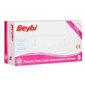 Beybi Pudrasız Small 100'lü Latex Muayene Eldiveni