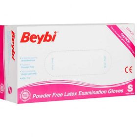 Beybi S 20 Kutu Pudrasız Lateks Muayene Eldiveni