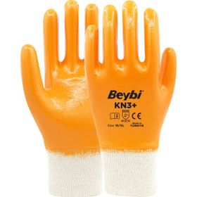 Beybi Sarı Beyaz Nitril Eldiven