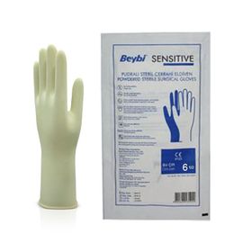 Beybi Sensitive No:6,5 Pudralı Steril Cerrahi Eldiven
