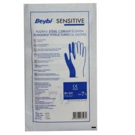 Beybi Sensitive No:7,5 Pudralı Steril Cerrahi Eldiven