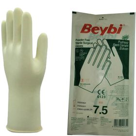 Beybi Sensitive No:7,5 Pudrasız Steril Cerrahi Eldiven