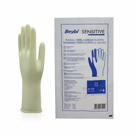 Beybi Sensitive No:8 Pudralı Steril Cerrahi Eldiven