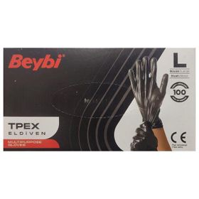 Beybi TPEX Siyah Large 100'lü Eldiven