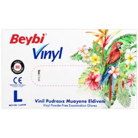 Beybi Vinil Beyaz 100'lü Muayene Eldiven