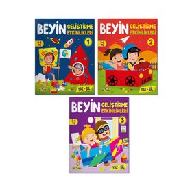 Beyin Geliştirme Etkinlikleri 3-6 Yaş Yaz-Sil Kitaplar