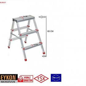 Beykon 4+4 Çift Çıkışlı Alüminyum Merdiven