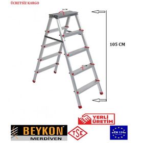 Beykon 5+5 Çift Çıkışlı Alüminyum Merdiven