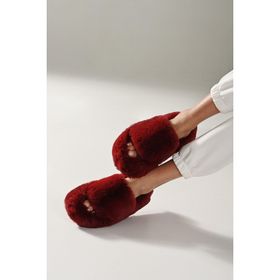 Beyond BYND01 Ekstra Yumuşak Bordo Kadın Terlik