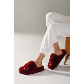 Beyond BYND01 Ekstra Yumuşak Bordo Kadın Terlik