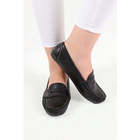 Beyond BYNDDEM01 Kadın Siyah Kolej Günlük Casual Babet Ayakkabı