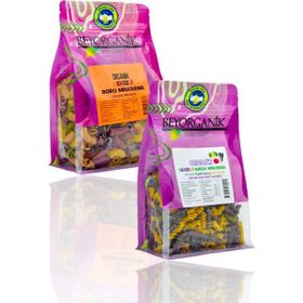 Beyorganik 2x240 gr Organik Sebzeli Boru Makarna + Sebzeli Burgu Makarna