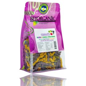 Beyorganik Ispanak - Pancar - Balkabağı 240 gr Organik Sebzeli Burgu Makarna