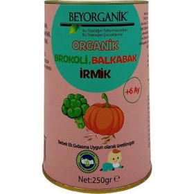 Beyorganik Organik Brokoli Balkabak İrmik +6 Ay 250 gr Bebek Ek Gıdası