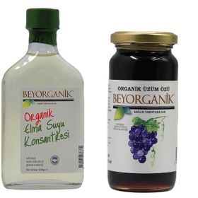 Beyorganik Organik Elma Suyu Konsantresi 245 gr ve 315 gr Üzüm Özü